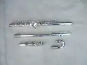 Funion Alto Flute Set G Key 2 Head Curved Straight Head Cupronickel Body Silver