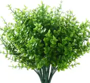 GREENRAIN Artificial Flowers Outdoor Fake for Decoration UV 1#green