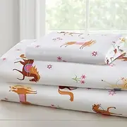 Wildkin 100% Cotton Toddler Sheet Set – Soft & Cozy Bed Sheets - Horses