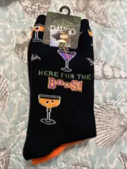 Davco Mens’ Halloween Novelty Socks 2 Pairs Sock Size 9-11, Shoe Size 4-10 1/2