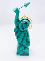 Statue of Liberty Ornament Hand Carved and Painted From Reclaimed Wood