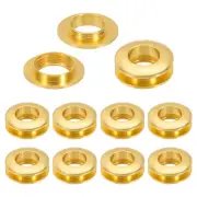 15.5mm(5/8 Inch) Brass Hole Eyelets, 10 Pcs Arc Surface Grommets, Imitation Gold