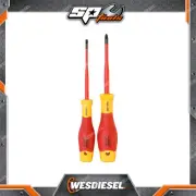 SP Tools 2Pcs VDE Insulated Electrical Screwdriver Set - Chrome Vanadium Steel