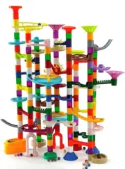 Marble Run -150Pcs Marble Maze Game Construction Building Toy, Marble Race Set w