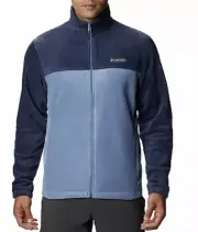 Columbia Men's Steens Mountain Full Zip Fleece Navy Bluestone Size Small
