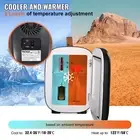 Mini Fridge, 4 Liter/6 Can Small Refrigerator for Beverage Skincare & Cosmetic