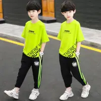 在飛比找ETMall東森購物網優惠-帥氣夏季韓版短袖男孩童裝
