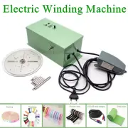 Electric Wire Cable Winding Machine Ribbon Shoelace Winder W/ Foot Switch 500RPM
