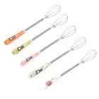 Ceramic Handle Stainless Steel Hand Egg Beater Manual Egg Stirring Whisk