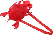 BESPORTBLE Lobster Mesh Beach Bag Red Sea Shell Collecting Net Bag for Beach and Treasures Fun Design for Ample Storage for Play Essentials