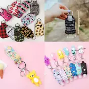 Hand Cleansing Gel Bottle Holder Key Ring Clip On School Bag Pram Gym Bag Unisex