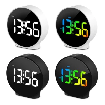 Stylish LED Digital Table Clock Desk Alarm Clock for Home Office Alarm Clock