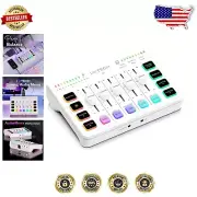 4-Channel Gaming Audio Mixer with RGB Lights - XLR Support & Voice Changer