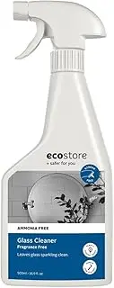 [Ecostore] Glass Cleaner 500ml - Streak Free, Mirror Cleaner, Window Cleaner, Plant Based, Fragrance Free, No Harsh Chemicals, Glass Surfaces