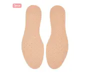 3 Pairs Natural Latex Breathable Sweat-Absorbent Shoes Insole for Men WomenSize 41/42