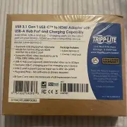 Tripp Lite USB C to HDMI Multiport Video Adapter Converter 1080p, White