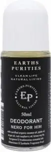 Earths Purities Mens Natural Nero for Him Liquid Roll On Deodorant 50ml