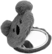 Generic Mini Cosmetic Mirror Full Body Mirror Handheld Mirror Cute Mirror Compact Mirror Cute Travel Mirror with Light Hand Mirror Makeup Travel Bag Sponge Handheld Fan Aluminum Light Grey