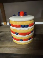 Strawberry Shortcake Ceramic Canister Cookie Jar Brand New