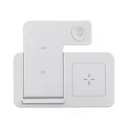 15W Multifunctional Foldable Desktop 4 In 1 Wireless Charger Desktop Night Light