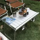 Camping Folding Table Portable Aluminum Alloy Table Outdoor BBQ Picnic Table New