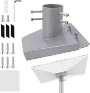 Pipe Adapter for Starlink Gen 3, Pole Mount Adapter Heavy Duty, Stainless Steel Roof Pole Wall Mounting Kit Compatible with Starlink Gen 3 Standard Satellite Kickstand Dish Attachment Accessories