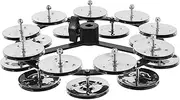 FRCOLOR Double Row Hihat Tambourine Drum Set Accessory Enhance Drum Skills with Steel Plates Versatile Percussion for Performances Durable and Stylish Design