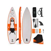 Costway Inflatable Stand Up Paddle Board w/2 Aluminum Oars