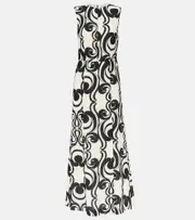 [Dries Van Noten] Dries Van Noten Printed crêpe maxi dress AU 10 multicoloured
