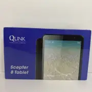 Q Link Wireless Scepter 8 Tablet Black 8 Inch IPS Display 1GB RAM 16GB Sealed