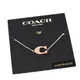 COACH 經典C字水鑽手鍊-玫瑰金 【美國正品 現貨】