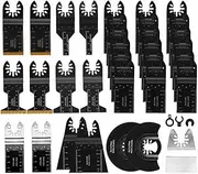 [SHOGUN] Oscillating Multi Tool Saw Blades Set 35 PCS Steel for Wood Plastic Metal Cutter Grinder Fit Fein Multimaster Dewalt Ryobi Porter Rockwell Hitachi