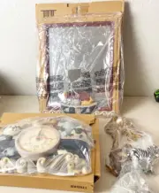 VTG Home Interior “Two by Two” Noahs Ark Nursery Decor (Mirror,Clock,etc) NEW!
