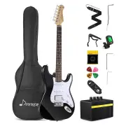 Donner DST-100 Solid Body S-S-H Pickups Electric Guitar Kit with Amplifier - Black
