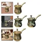 Turkish Coffee Pot with Lid Small Saucepan Coffee Heating Melting Milk Pot