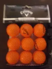 CALLAWAY HX-RUBBER PRATICE BALLS - 9 BALLS & CARRY NET
