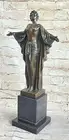 SUPERB ART DECO, BRONZE, "AWAKENING" SIGNED Philipe STATUE SCULPTURE NUDE
