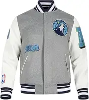 [Pro Standard] MENS NBA OLD ENGLISH WOOL PU VARSITY JACKET