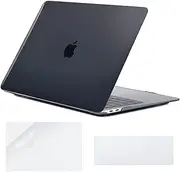 COATIT for MacBook Air 13 inch Case 2022 2021 2020 2019 2018 Release A2337 M1 A2179 A1932 Retina Display with Touch ID,for MacBook Air 13.3 Inch Case & Keyboard Cover & Screen Protector,Black