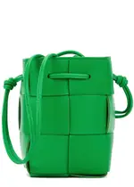 Bottega Veneta Cassette Intrecciato Mini Leather Cross-body bag - Green One Size