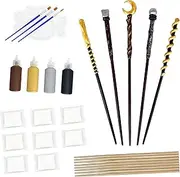 Magic Wand Making Kit for Kids Adults DIY Craft Set Wizard Birthday Party Supplies Make Your Own Wands 24-Piece