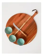 [Heritage] Provence Serving Paddle Board Set of 5 in Natural