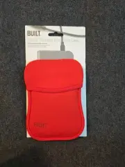 BUILT PORTABLE HARD DRIVE CASE -RED AND NEOPRENE