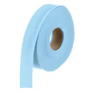 1 Inch Double Fold Bias Tape Continuous Bulk Bias Tape Light Blue 10 Yards