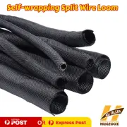 Cord Protector Flexibility Self-Wrap Split Wire Loom Sleeve Prevent Pet Chewing