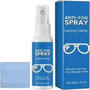 Antifog Lens Spray,Ski Goggles Cleaning Kit | Defogger Cleaner Spray with Microfiber Towel, Fog Cleaning Spray for Swim Goggles, Glasses