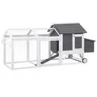 Chicken Coop Rabbit Hutch Extra Large Wooden Run Bunny Cage House Outdoor i.Pet