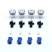 4 Pcs 30mm Arcade LED Push Buttons 12V Illuminated MAME JAMMA L1 R1 L2 R2 L3 R3