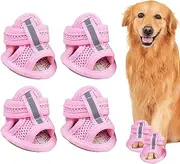 Dog Sandals, Dog Walking Shoes, Pet Supply Puppy Boots for Daily Outdoor Park Garden Road Pavement Floor Hiking Travel Home Night
