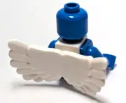 Lego - Minifigure Utensil - White, Wings with Backpack Attachment